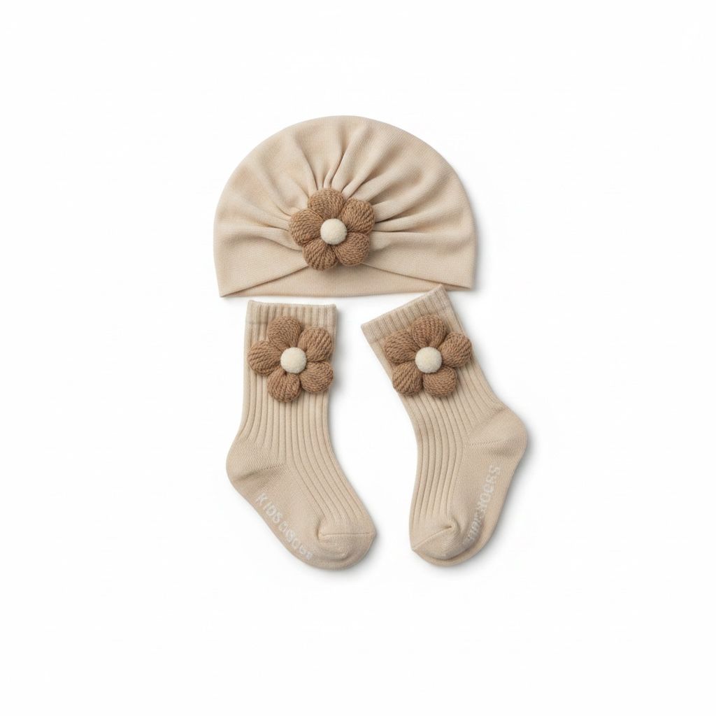 Clanforth Baby Hat & booties Set
