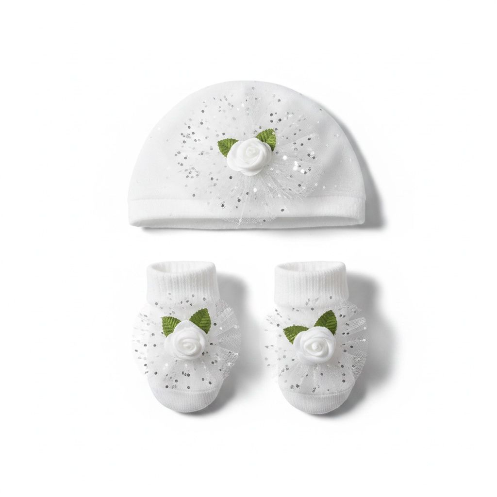 Clanforth Baby Hat & Booties Set