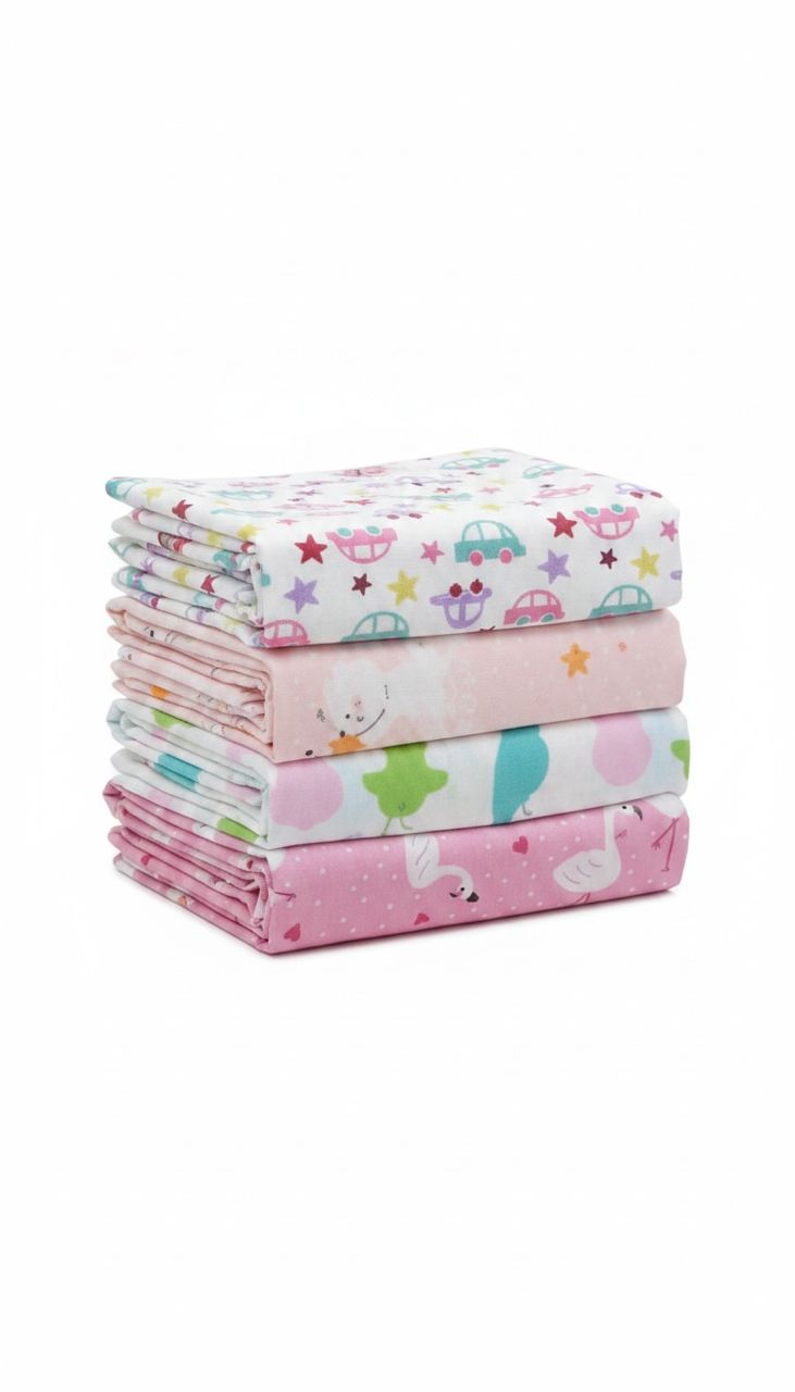 Clanforth Set of 4 Lightweight Baby Blankets