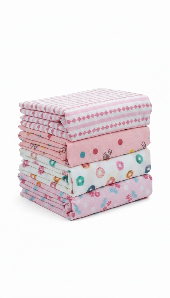 Clanforth Set of 4 Lightweight Baby Blankets