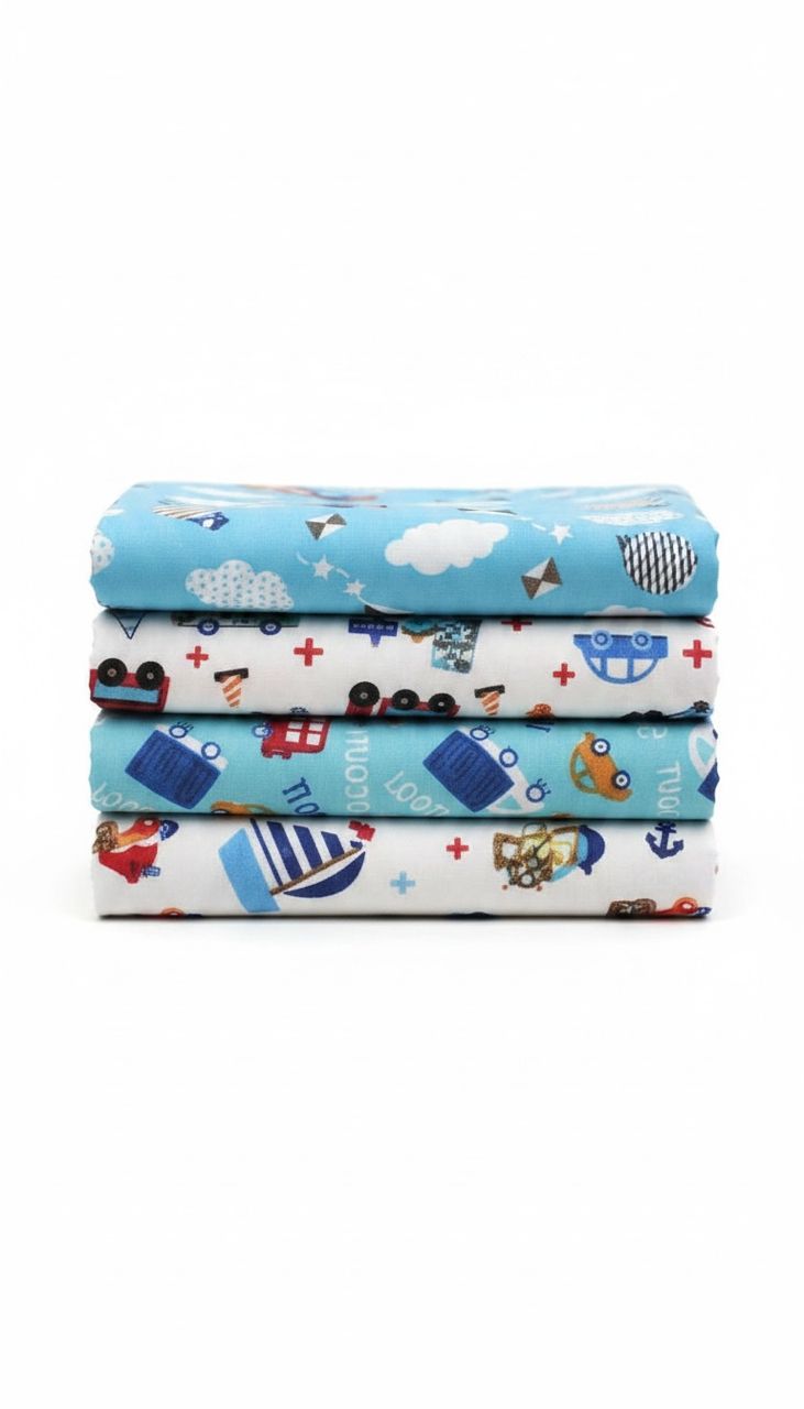 Clanforth Set of 4 Lightweight Baby Blankets