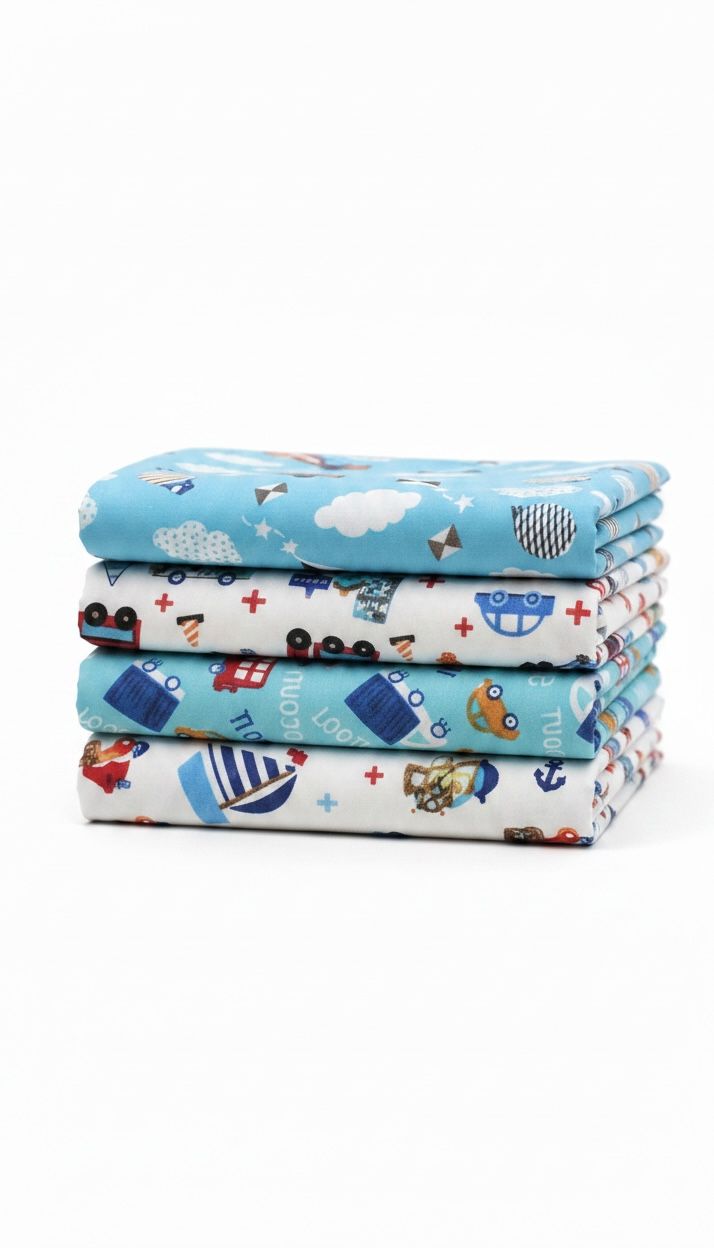 Clanforth Set of 4 Lightweight Baby Blankets