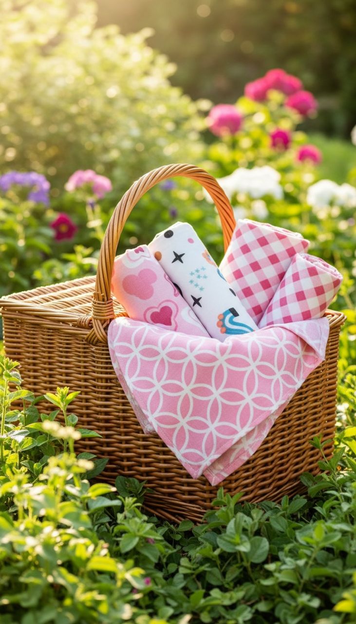 Clanforth Set of 4 Lightweight Baby Blankets